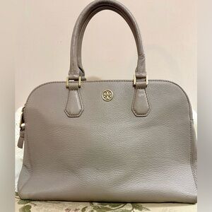 Tory Burch Gray Leather Handbag